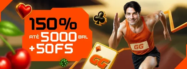 150% ATÉ 5000 BRL + 50 FS