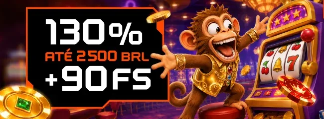 130% ATÉ 2500 BRL + 90 FS